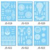 White Henna Temporary Tattoo Flowers Lace Fake Tattoos for Adults Kids Body Arm Makeup Waterproof Tattoo Sticker Wedding Tattoo Stickers Kit Party Supplies for Diwali Festival 6Sheets (white)