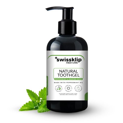 Swissklip Peppermint Tooth Gel, Fluoride-Free, 8 oz