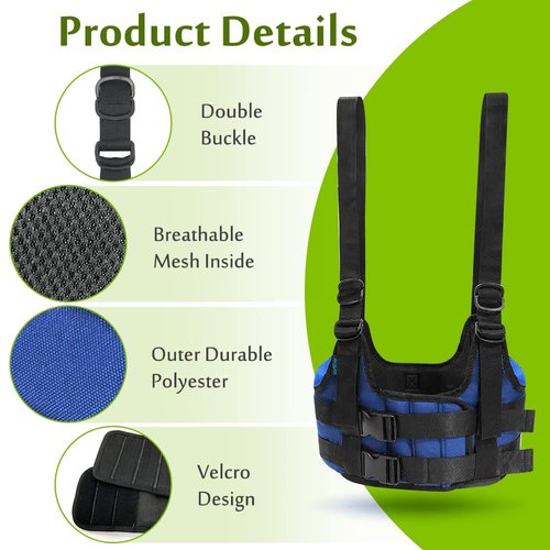 Mybow Back Stretcher Decompression Belt Lumbar Traction Inversion Table Alternative Spinal Decompression Machine Harness Back Stretching Realignment Device Herniated Disc Back Pain Relief (L 42~50")