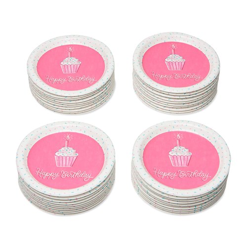 American Greetings Unicorn Party Supplies, Paper Dessert Plates (40-Count)