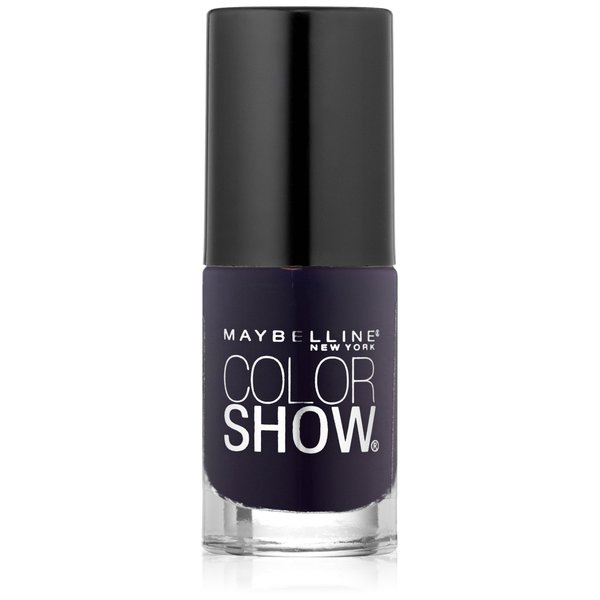 Maybelline New York Color Show Nail Lacquer, Midnight Blue, 0.23 Fluid Ounce