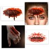 25 Sheets Halloween Zombie Temporary Tattoos, NEDEQI Plus-Size Scar Fake Blood Tattoos Waterproof Realistic Stitches Wound Temp Sticker for Zombie Makeup Chucky SFX Cosume Prank Cosplay Kids Men Women