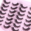 Fox Eye Lashes Fluffy Mink Lashes Wispy 14 Pairs Cat Eye Lashes Strip False Eyelashes Natural Fake Eyelashes Pack by TNFVLONEINS
