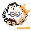 CiyvoLyeen Forest-Friends Animals Felt Masks 10 pcs Woodland Creatures Animal Cosplay Zoo Camping Themed Party Favors Supplies for Boys or Girls