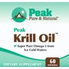 Peak Pure & Natural, Peak Krill Oil Supplement - Better Than Fish Oil for Joint and Heart Health - Krill Oil Brain Supplement - EPA, DHA, and Astaxanthin - 60 softgels