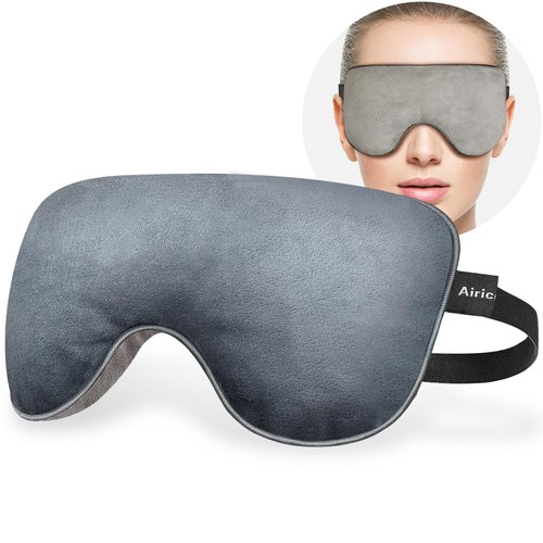AiricePac Microwave Activated Warm Eye Compress for Dry Eyes, Blepharitis & Stye, Heated Eye Masks for Dry Eyes, Dry Eye Therapy Mask & Eye Compress Moist Heat Delivers Warm Compress for Eyes