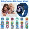 Kids Smart Watch Gift for Boys Ages 3-12, IP67 Waterproof, 32 Puzzle Games, HD Touchscreen Dual Camera Vedio Pedometer Music Player, Kids Watch Toy Birthday Gifts for Boys Ages 5 6 7 8 9 10 (Blue)