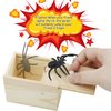 Oiuros Spider Prank Scare Box, Handmade Fun Practical Surprise Joke Boxes, Hilarious Halloween Spoof Gift Box for Adults Kids