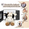 Cuckool Warmable Cow Stuffed Animals, Microwavable Stuffed Animals Heating Pad for Cramps, Pain Stress Relief, Heatable & Coolable Lavender Scented Plush Toys for Anxiety, Women & Kids Bedtime