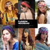 SHUCHNOYE Boho Headbands for Women Fashion Wide Headband Yoga Workout Head Bands Hair Accessories Band 8 Pack