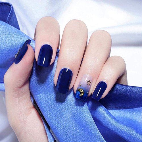 VENALISA 15ml Royal Blue Gel Nail Polish, Navy Blue Gel Polish Dark Deep Cobalt Blue Color Soak Off UV LED Nail Gel Polish Nail Art Starter Manicure Salon DIY at Home, 0.53 OZ
