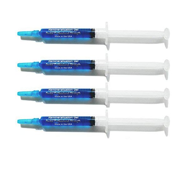 White Teeth Global Remineralization Gel Remineralizing and Reduces Teeth Sensitivity After Teeth Whitening Treatment - 4 Syringes of Gel
