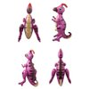 Self standing Dinosaur Tyrannosaurus Animal Balloons for Birthday Party Baby Shower Decoration Kit Inflatable Party Supplies Decorations Gift Kids and Adults (3D Parasaurolophus Rose Red)