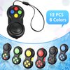 Civaner 12 Pcs Pad Toys Game Controller Toys Retro Classic Handheld Fun Pad Packs Classic Sensory Toys for Kids Adult Anxiety and Stress Relief(Colorful)