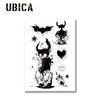 UBICA Temporary Tattoos Adult, 2 Sheets Fake Tattoos, Realistic And Long-Lasting Non-Reflective, Waterproof For 1-2 Weeks, Demons With Out-Of-Body Experiences 4.7x6.8in