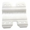 18 Teeth Ceramic Replacement Moving Blade A5/AG Blade Cutter for Andis/for Wahl/Oster Fast Feed, A5/AG Series Hair Clippers(Off White, 2 Pieces)