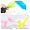 260 Balloons, 100pcs Long Balloons, Matt Color Mix 260 Balloons, Long Balloons for Balloon Arch, Balloon Animals Kit, Balloons for Balloon Animals, Random Color
