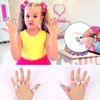 OSDUE 24 PCS Little Girl Adjustable Rings Toys, Duplicate-Free Boxed Play Rings for Kids, Girls Pretend Play and Dress Up Rings for Girls 3-12 Years Old Birthday Holiday Gifts