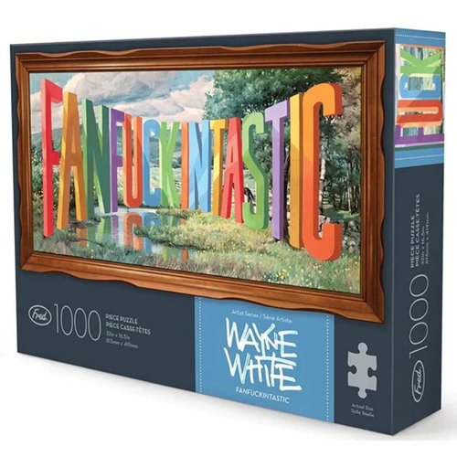 Genuine Fred FANFUCKINTASTIC by Wayne White, 1000 piece puzzle