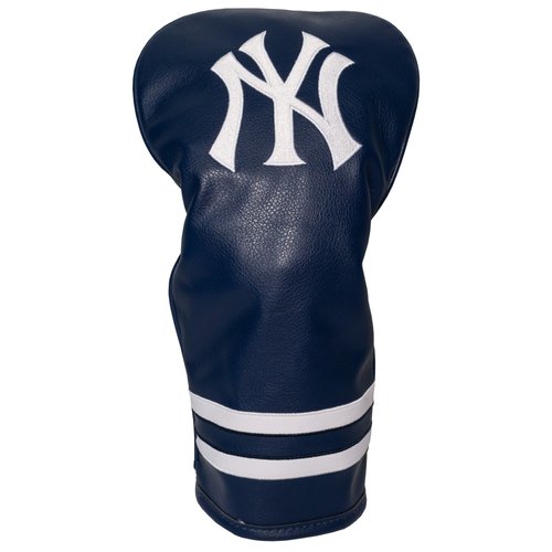 Team Golf MLB New York Yankees Vintage Driver Head Cover Vintage Driver Golf Club Headcover, Form Fitting Design, Retro Design & Superb Embroidery