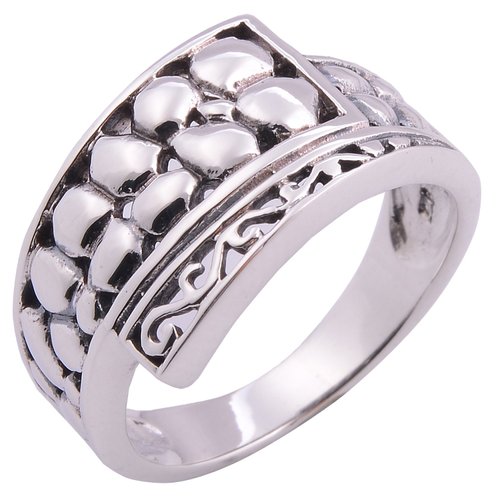 Night Bazaar:Very Cool Sterling Silver Ring Size 6.