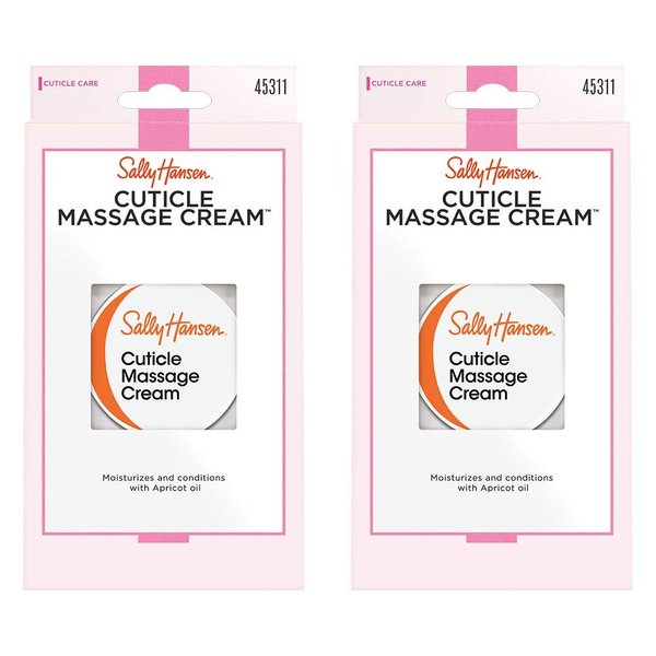 Sally Hansen Nail Treatment Cuticle Massage Cream, 2 Count(Pack of 1)