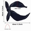 hodooly 1Pcs Knotted Headbands for Women,Turban Headband Wide Headbands Bowknot Hair Band for Women (Black)