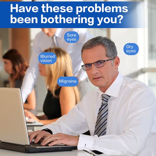 Stamen Blue Light Blocking Glasses for Men, Anti Eye Strain/Glare Better Sleep, Computer/Gaming Blue Blocker Glasses (Silver Grey)