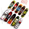 DOYIFUN Pack of 10 Professional Mini Finger Skateboard, Creative Fingertips Movement Party Favors Novelty Toys for Kids Party Supplies Props Decoration