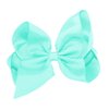 WD2U Girls 6" Classic Style Boutique Grosgrain Hair Bow French Clip Barrette (Cream Ivory)