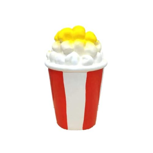 DoggyChewy Latex Popcorn Dog Toy 5.3 inch