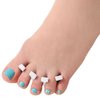 ForPro Comfy Toe Separators, White, Luxurious Foam Pedicure Toe Separators, Individually Wrapped, 24-Pairs