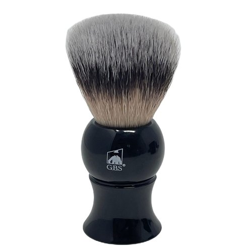 G.B.S Men's Wet Shaving Black Set - Pack of 3 Piece- Synthetic Hair Shaving Brush, Ceramic Mug and 97% All Natural Shaving Soap Compliments for any Shaving Razor
