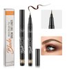 MARIA AYORA Liquid Eyebrow Pencil,Brow Tint Pen With Micro Brush Tip,Longlasting,Waterproof,Smudgeproof Eye Brow Makeup,Light Brown(Pack of 2)