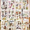 ANIUVOT Western Temporary Tattoos Cowboy Cowgirl Kids Birthday Party Favors 12 Sheets, Rodeo Bachelorette Tattoos, Giddy Up Bach Party Decorations, Children Goody Bag Fillers for Halloween Christmas