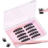 FindLove Self Adhesive Eyelashes No Glue Needed False Lashes Natural Look Lash Extensions Reuseable Self Adhesive Lashes Waterproof Wispy Fluffy Lashes with Tweezer