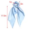 3PCS Hair Scarf Scruncheis for Women Knotted Bow Hair Ties Elastic Bands Satin Hair Ribbon Scrunchy Red Ponytail Holder for Women and Girls (Blue Lilac Pink)