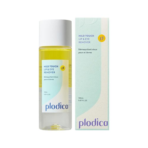 plodica Mild Touch Lip & Eye Makeup Remover for sensitive eyes 5.07 Fl. Oz./150ml | Gentle Botanical Formula | Non-Greasy, Non-Irritating, Cruelty-free, Vegan | Korean Cleanser for Waterproof Makeup