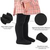 Stelle Baby Tights Girl Tights Seamless Knit Leggings Toddler Cotton Stockings Pantyhose for Infants(Black,3XS)