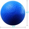 AppleRound 8.5 Inch Playground Ball with Air Pump, Pack of 1 Ball with 1 Pump, Official Size for Dodge Ball, Handball, Camps and Schools (Blue)