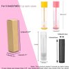 ANZKA 50 Pcs Lip Balm Containers Packaging Boxes, 2.67x0.7x0.7 Inch Wrapping Box for 0.15Oz Lipbalm Round Tubes, 5.5ml DIY Lipsticks Kraft Paper Package Boxes