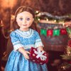 THE QUEEN'S TREASURES 18 Inch Doll Accessories, Christmas Play Set Includes 3 Gift Boxes, Stocking, Platter, Mug & Cookies for Santa. Compatible for Use with American Girl Doll