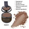 ZENTANMEI Root Touch Up Hairline Powder for Women & Men, Gray Hair Cover Up, Hairline Shadow Powder Sweatproof & Windproof, 0.14 oz Root Cover Up Powder for Thinning Hair (Auburn)