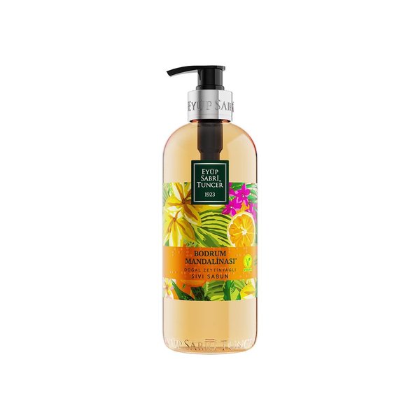 EST 1923 Eyup Sabri Tuncer Natural Soap Series (Foam Bodrum Mandarin-Natural Olive Oil, 500ml)