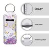 STUOARTE Auto Lip Balm Keychains Butterfly Flowers Car Lipstick Holder Keychain, Exquisite Stylish Chapstick Holder Keychain for Chapstick Tracker Safeguard