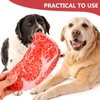 FRCOLOR Pet Steak Toy Pet Chew Toy Teether for Dogs Silent Squeaker Dog Toy Dog Steak Squeaky Dog Chew Bones Dog Chew Toys for Small Dogs Steaks Chew Toy for Dog Bite Pp Cotton Toothbrush