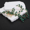 Rumtock Green Crystal Beads Long Hair Comb Handmade Hair Piece for Women Girls Wedding Bridal Hair Accessories (Green)