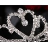 Lovelyshop Mini Heart Rhinestone Tiara for Wedding Bride Prom Birthday Pegeant Prinecess Party-6 Packs