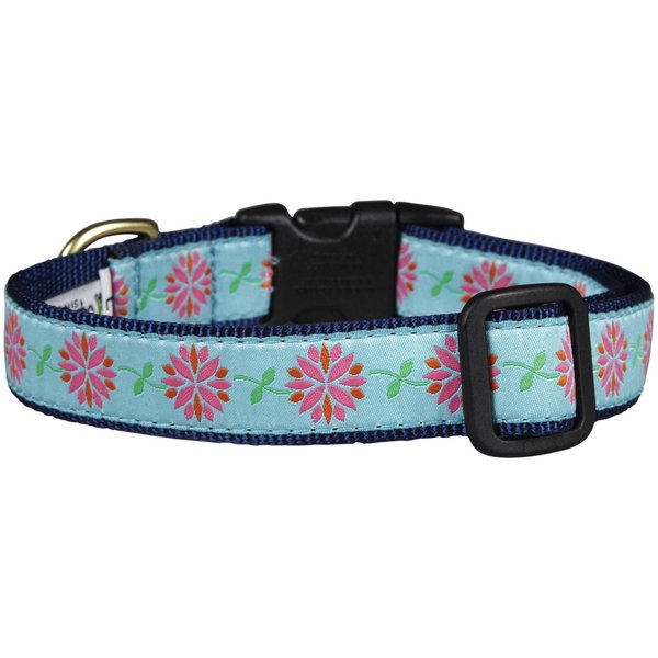 Up Country Dahlia Darling Dog Collar, X-Small (6 to 12 inches) 5/8 inch Narrow Width