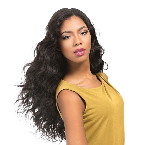 Sensationnel Empire Bodywave weave hair - virgin Human hair extensions Yaki texture hair for weaving and sew in styles - BODY WAVE WVG 1 pack (12 inch, T1B/27)